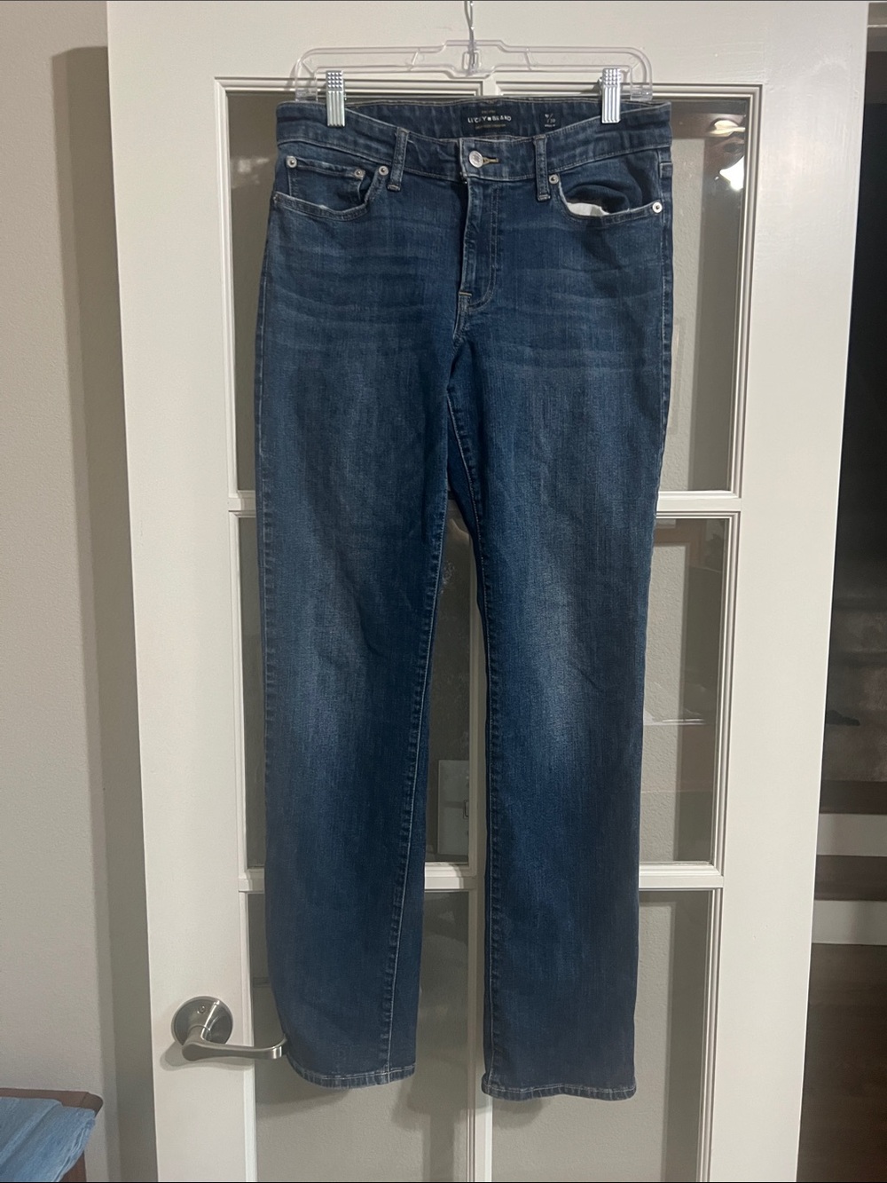 Lucky Brand Straight-Leg Jeans in Dark Wash Blue